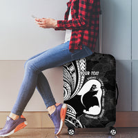Mother's Day Luggage Cover Polynesia Vintage Hibiscus - Black LT7 - Polynesian Pride