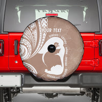 Mother's Day Spare Tire Cover Polynesia Vintage Hibiscus - Brown LT7 - Polynesian Pride