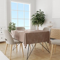 Mother's Day Tablecloth Polynesia Vintage Hibiscus - Brown