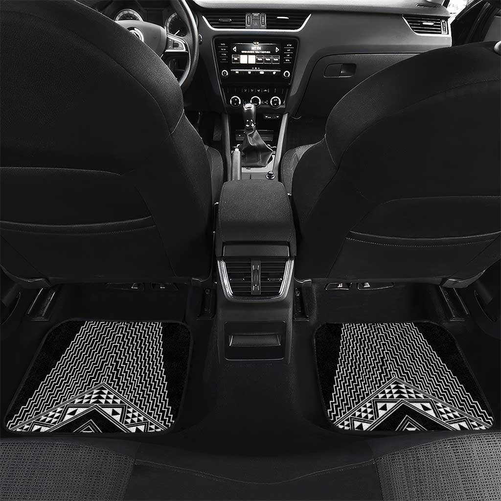 2025 Rugby Championship New Zealand Custom Car Mats Poutama Motifs - Polynesian Pride