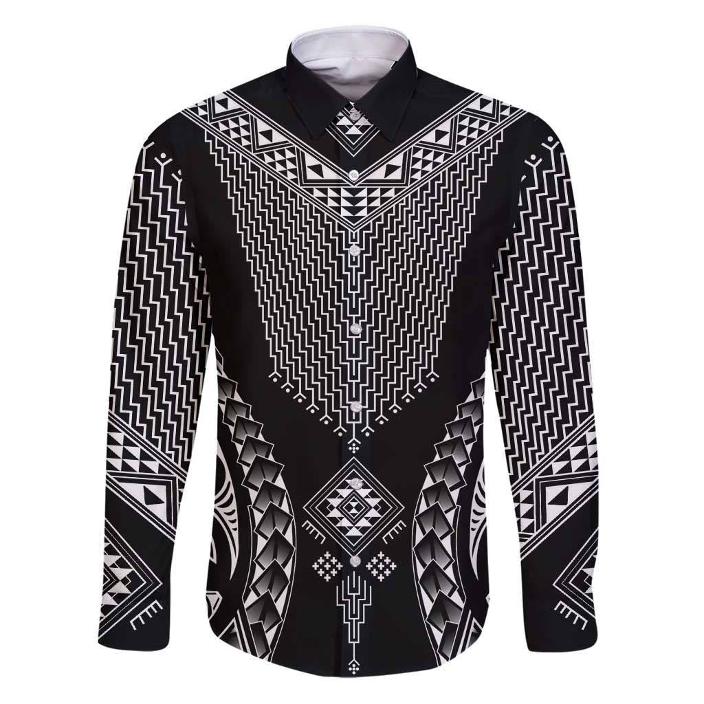 2025 Rugby Championship New Zealand Custom Family Matching Puletasi and Hawaiian Shirt Poutama Motifs - Polynesian Pride