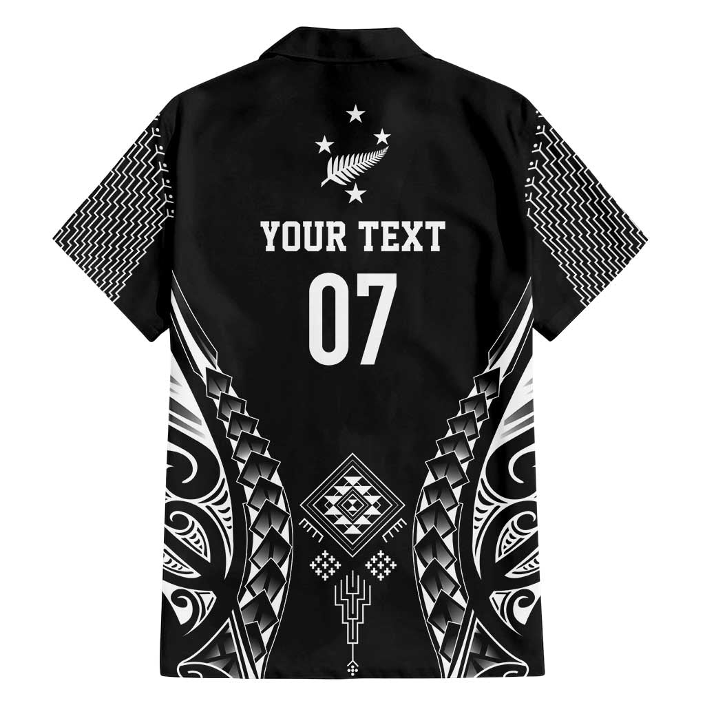 2025 Rugby Championship New Zealand Custom Family Matching Tank Maxi Dress and Hawaiian Shirt Poutama Motifs LT7 - Polynesian Pride