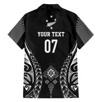 2025 Rugby Championship New Zealand Custom Family Matching Tank Maxi Dress and Hawaiian Shirt Poutama Motifs LT7 - Polynesian Pride