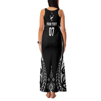 2025 Rugby Championship New Zealand Custom Family Matching Tank Maxi Dress and Hawaiian Shirt Poutama Motifs LT7 - Polynesian Pride