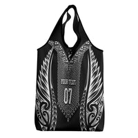 2025 Rugby Championship New Zealand Custom Grocery Bag Poutama Motifs LT7 - Polynesian Pride