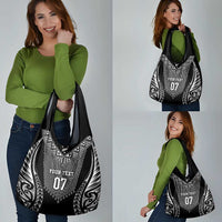 2025 Rugby Championship New Zealand Custom Grocery Bag Poutama Motifs LT7 - Polynesian Pride