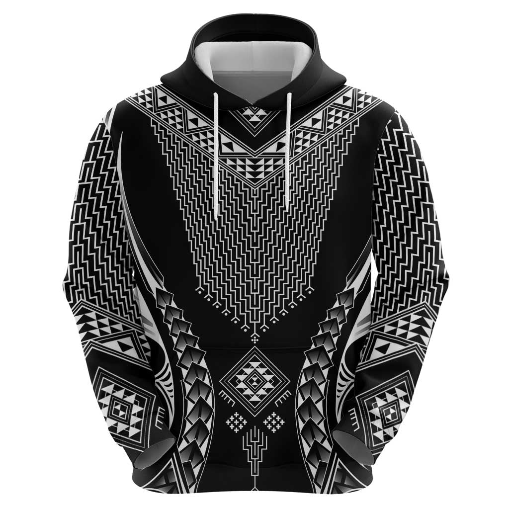 2025 Rugby Championship New Zealand Custom Hoodie Poutama Motifs - Polynesian Pride