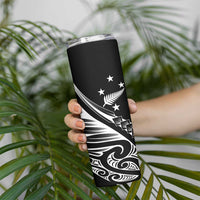 2025 Rugby Championship New Zealand Custom Skinny Tumbler Poutama Motifs LT7 - Polynesian Pride
