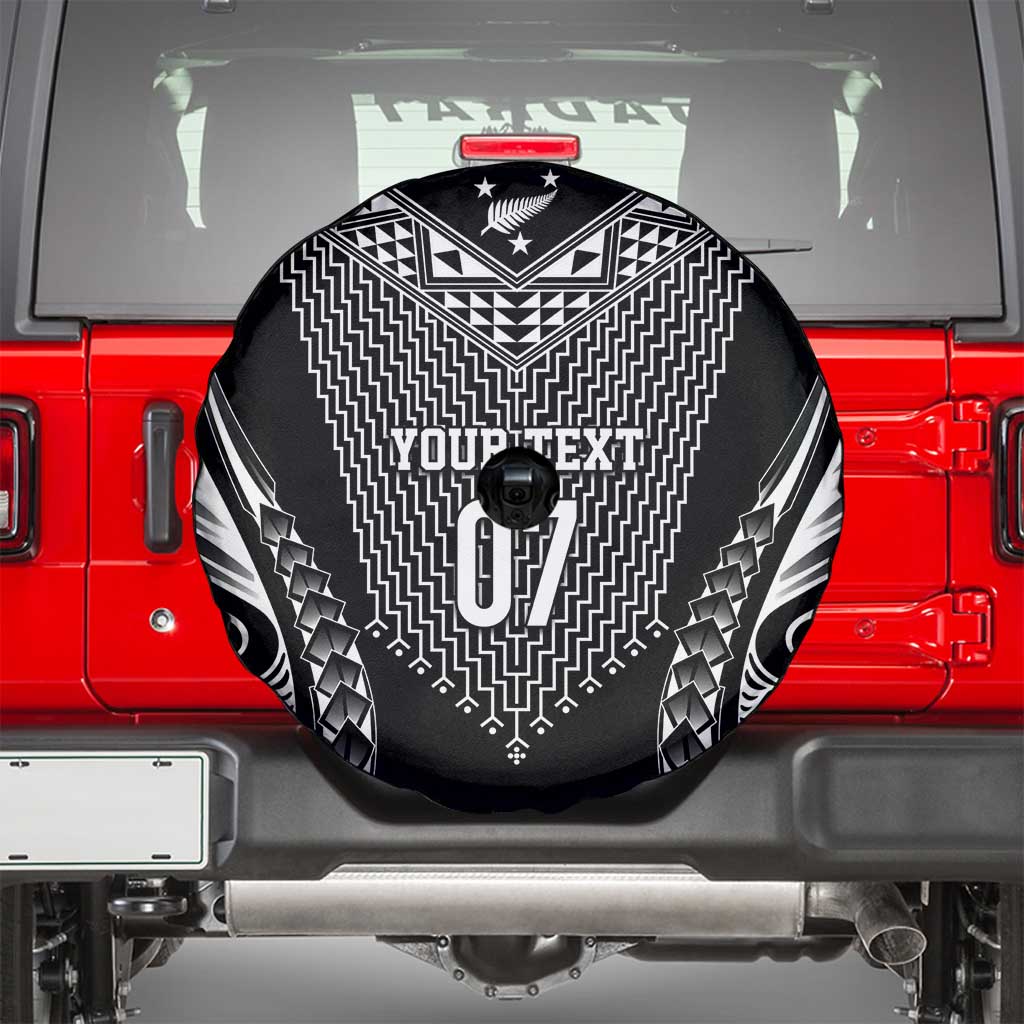 2025 Rugby Championship New Zealand Custom Spare Tire Cover Poutama Motifs LT7 - Polynesian Pride