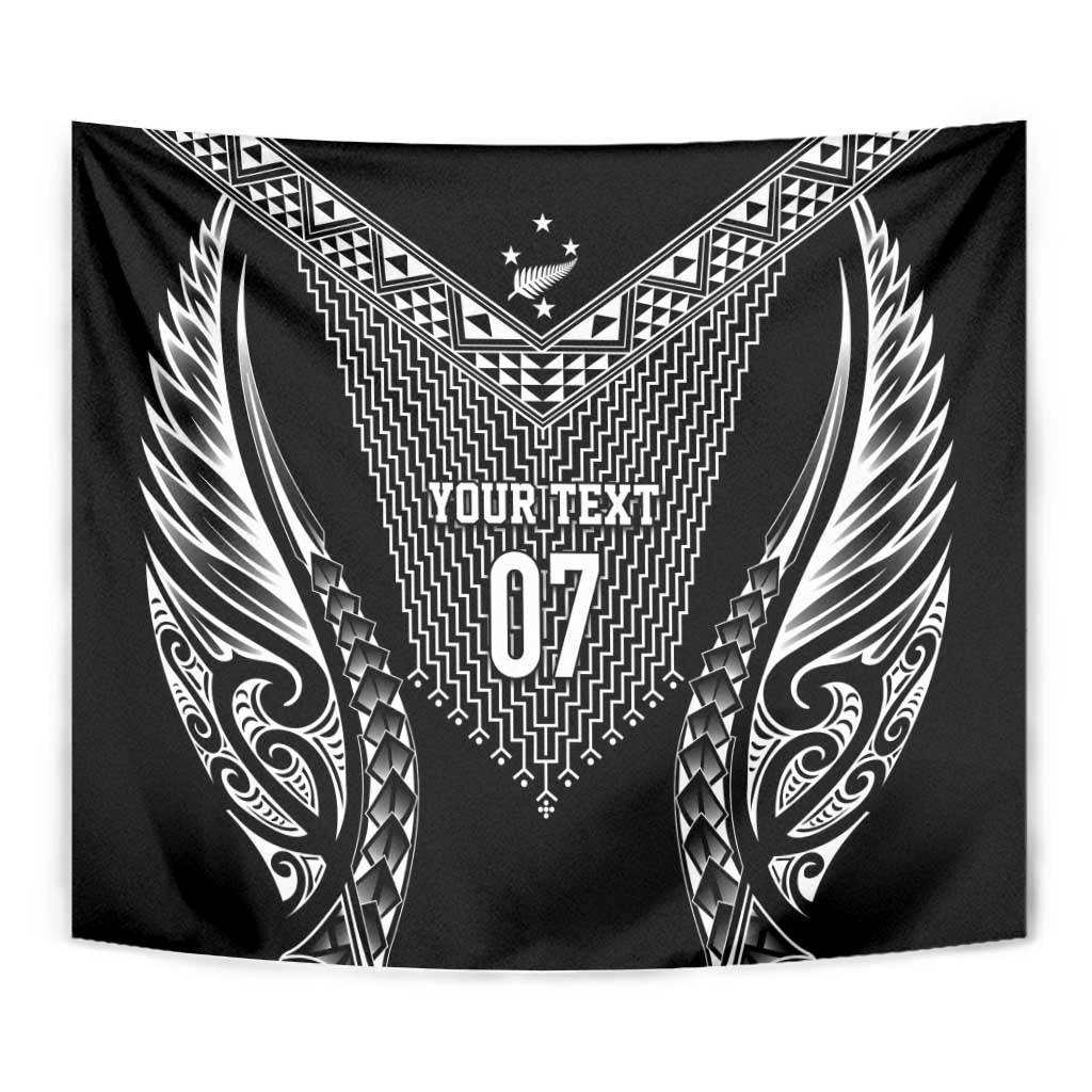 2025 Rugby Championship New Zealand Custom Tapestry Poutama Motifs - Polynesian Pride