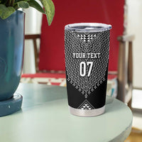 2025 Rugby Championship New Zealand Custom Tumbler Cup Poutama Motifs LT7 - Polynesian Pride
