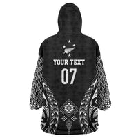 2025 Rugby Championship New Zealand Custom Wearable Blanket Hoodie Poutama Motifs LT7 - Polynesian Pride