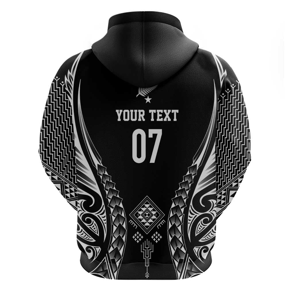 2025 Rugby Championship New Zealand Custom Zip Hoodie Poutama Motifs LT7 - Polynesian Pride