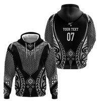 2025 Rugby Championship New Zealand Custom Zip Hoodie Poutama Motifs LT7 - Polynesian Pride