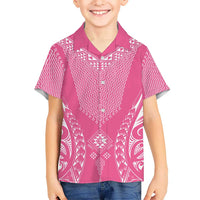 2025 Rugby Championship New Zealand Custom Hawaiian Shirt Poutama Motifs - Pink Out LT7 - Polynesian Pride
