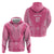 2025 Rugby Championship New Zealand Custom Hoodie Poutama Motifs - Pink Out - Polynesian Pride