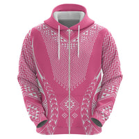 2025 Rugby Championship New Zealand Custom Hoodie Poutama Motifs - Pink Out LT7 - Polynesian Pride
