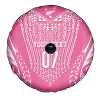 2025 Rugby Championship New Zealand Custom Spare Tire Cover Poutama Motifs - Pink Out LT7 - Polynesian Pride