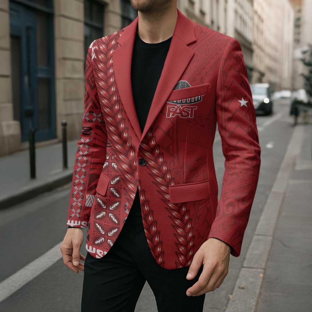 Samoa FAST Siapo Blazer Tatau-Ulafala Vines - Polynesian Pride