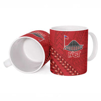 Samoa FAST Siapo Ceramic Mug Tatau-Ulafala Vines - Polynesian Pride