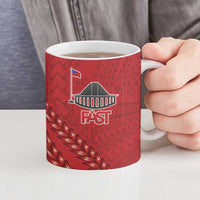Samoa FAST Siapo Ceramic Mug Tatau-Ulafala Vines - Polynesian Pride