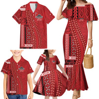 Samoa FAST Siapo Family Matching Mermaid Dress and Hawaiian Shirt Tatau-Ulafala Vines LT7 - Polynesian Pride