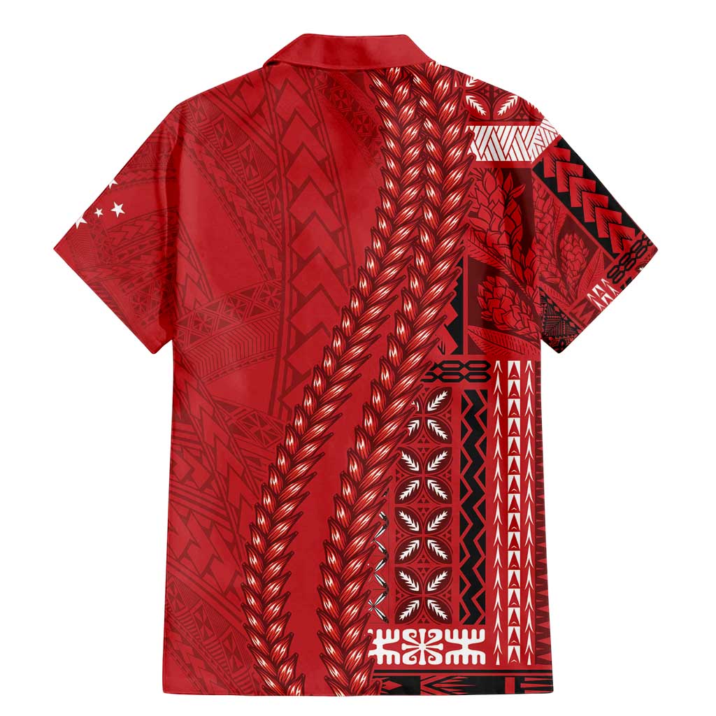 Samoa FAST Siapo Family Matching Mermaid Dress and Hawaiian Shirt Tatau-Ulafala Vines LT7 - Polynesian Pride