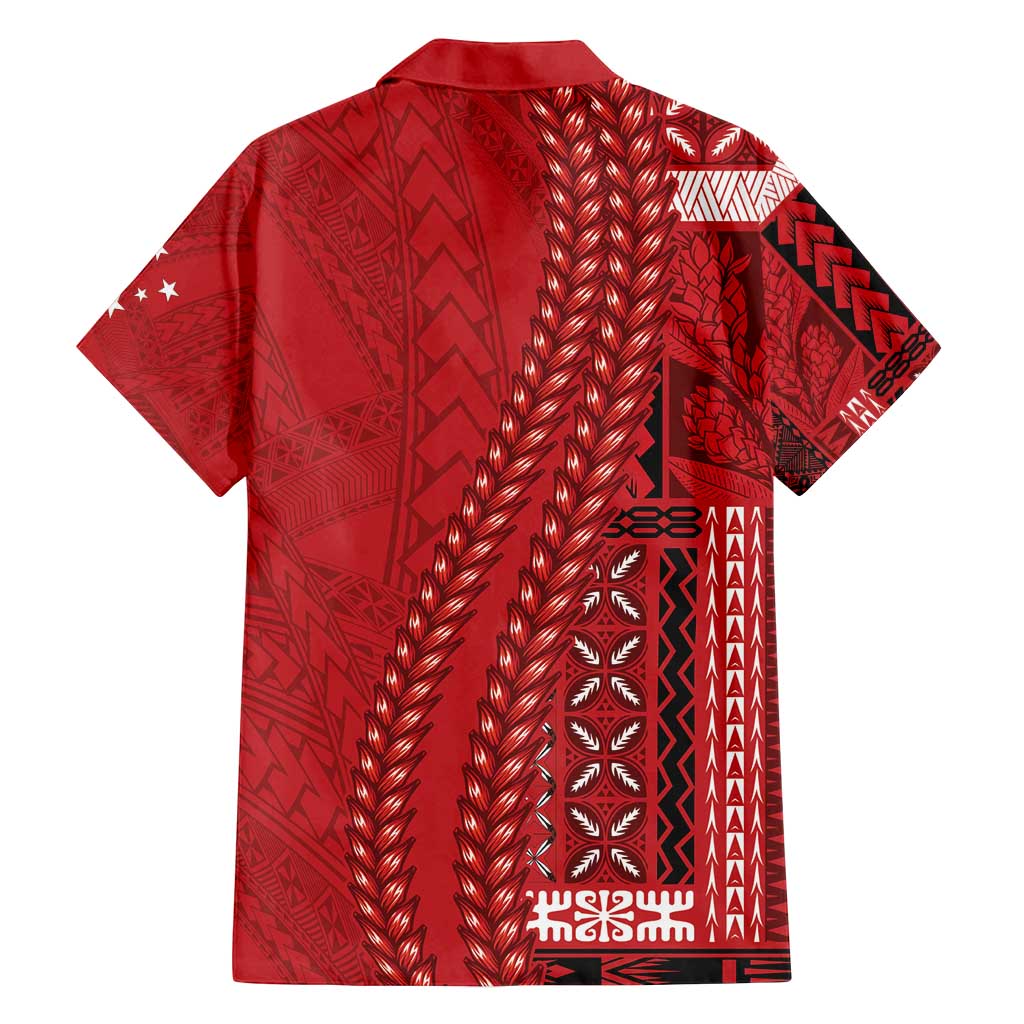 Samoa FAST Siapo Family Matching Off Shoulder Maxi Dress and Hawaiian Shirt Tatau-Ulafala Vines LT7 - Polynesian Pride