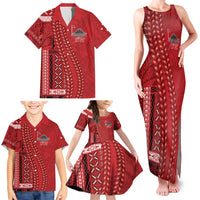 Samoa FAST Siapo Family Matching Tank Maxi Dress and Hawaiian Shirt Tatau-Ulafala Vines LT7 - Polynesian Pride