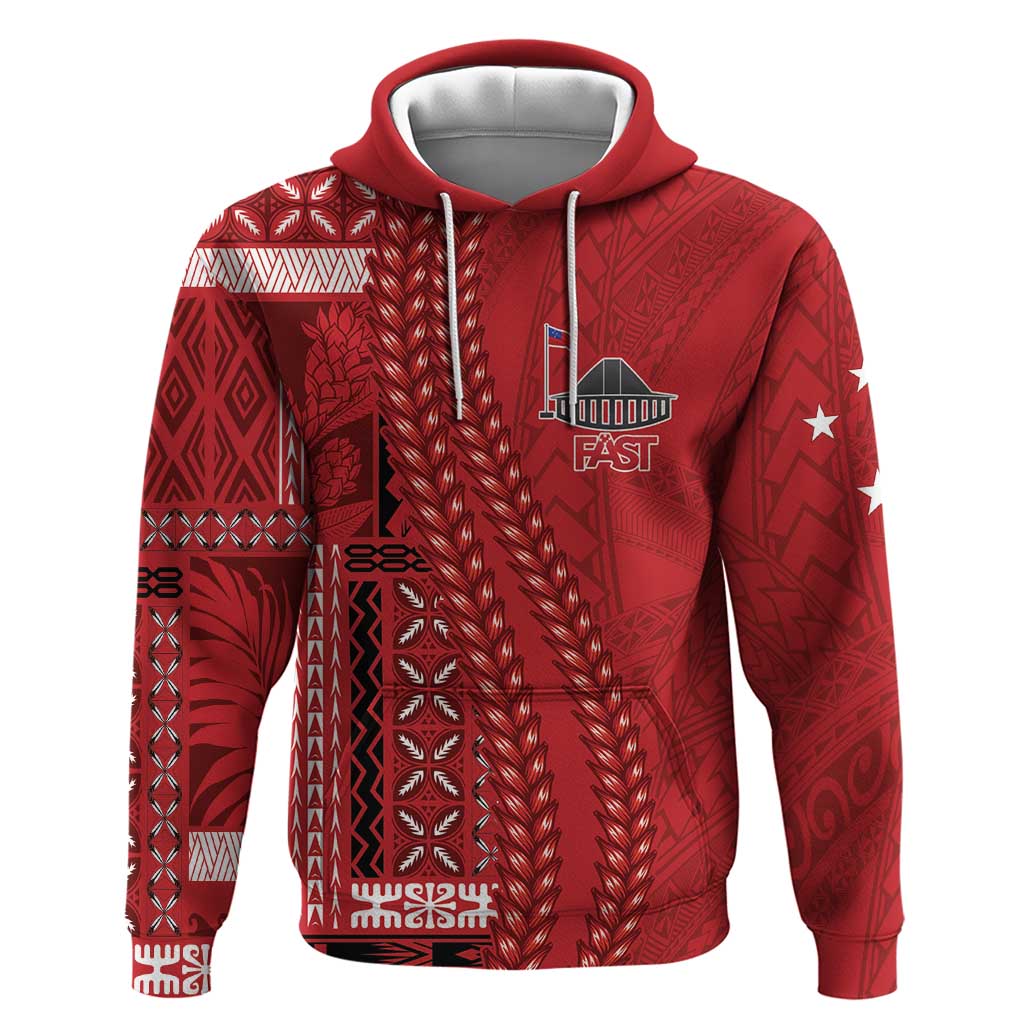 Samoa FAST Siapo Hoodie Tatau-Ulafala Vines - Polynesian Pride