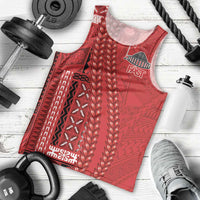 Samoa FAST Siapo Men Tank Top Tatau-Ulafala Vines - Polynesian Pride