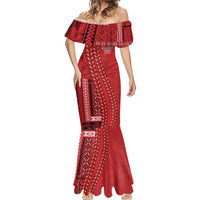 Samoa FAST Siapo Mermaid Dress Tatau-Ulafala Vines LT7 - Polynesian Pride
