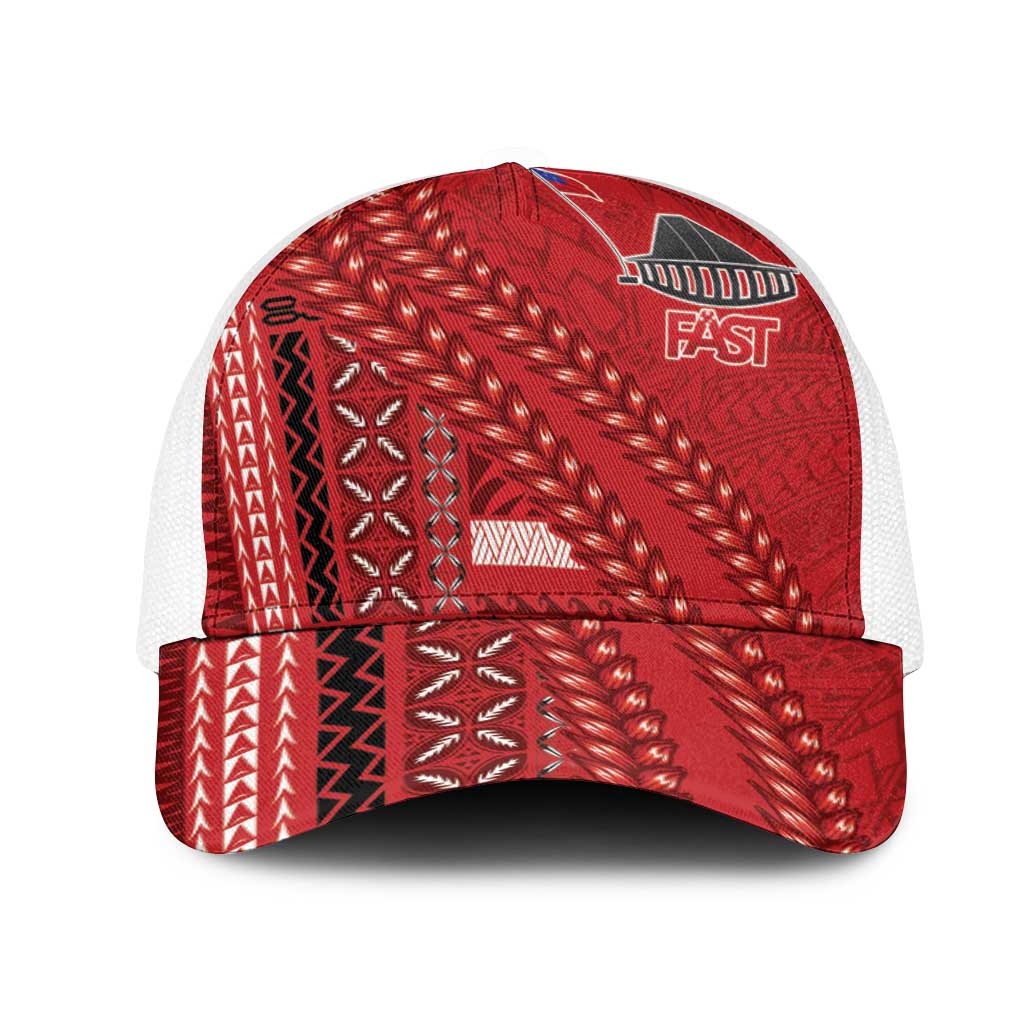 Samoa FAST Siapo Mesh Trucker Cap Tatau-Ulafala Vines - Polynesian Pride
