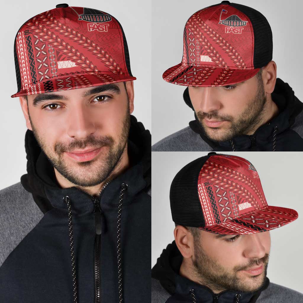 Samoa FAST Siapo Mesh Trucker Cap Tatau-Ulafala Vines - Polynesian Pride