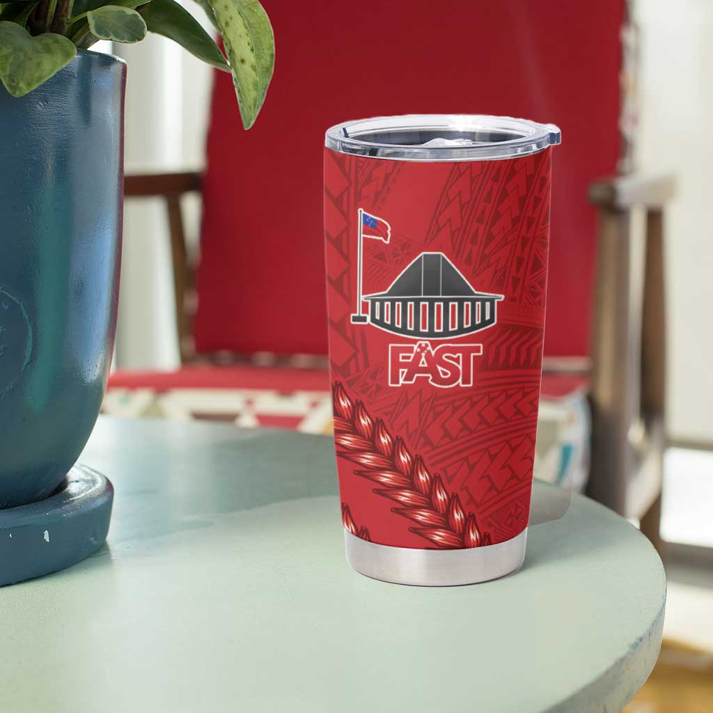 Samoa FAST Siapo Tumbler Cup Tatau-Ulafala Vines - Polynesian Pride