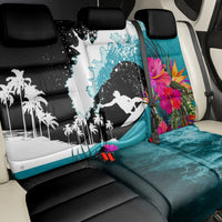 Hawaii Surfing Back Car Seat Cover Triple Crown Rides The Waves LT7 - Polynesian Pride