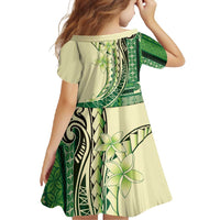 Samoa Siapo Mamanu Family Matching Long Sleeve Bodycon Dress and Hawaiian Shirt Plumeria Emerald Motifs LT7 - Polynesian Pride