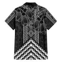 Aotearoa Taniko Pattern Family Matching Tank Maxi Dress and Hawaiian Shirt Poutama Mix Kowhai Flowers LT7 - Polynesian Pride