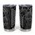 Aotearoa Taniko Pattern Tumbler Cup Poutama Mix Kowhai Flowers