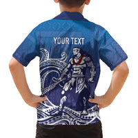 Samoa Manuia le Aso Tuto'atasi Siapo Motif Family Matching Summer Maxi Dress and Hawaiian Shirt Warrior with Nifo Oti LT7 - Polynesian Pride