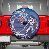 Samoa Manuia le Aso Tuto'atasi Siapo Motif Spare Tire Cover Warrior with Nifo Oti LT7 - Polynesian Pride