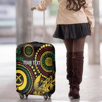 Vanuatu Personalized Aboriginal Arts Luggage Cover Turtle and Iguana Special - Polynesian Pride