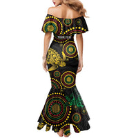 Vanuatu Personalized Aboriginal Arts Mermaid Dress Turtle and Iguana Special LT7 - Polynesian Pride