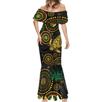 Vanuatu Personalized Aboriginal Arts Mermaid Dress Turtle and Iguana Special LT7 - Polynesian Pride