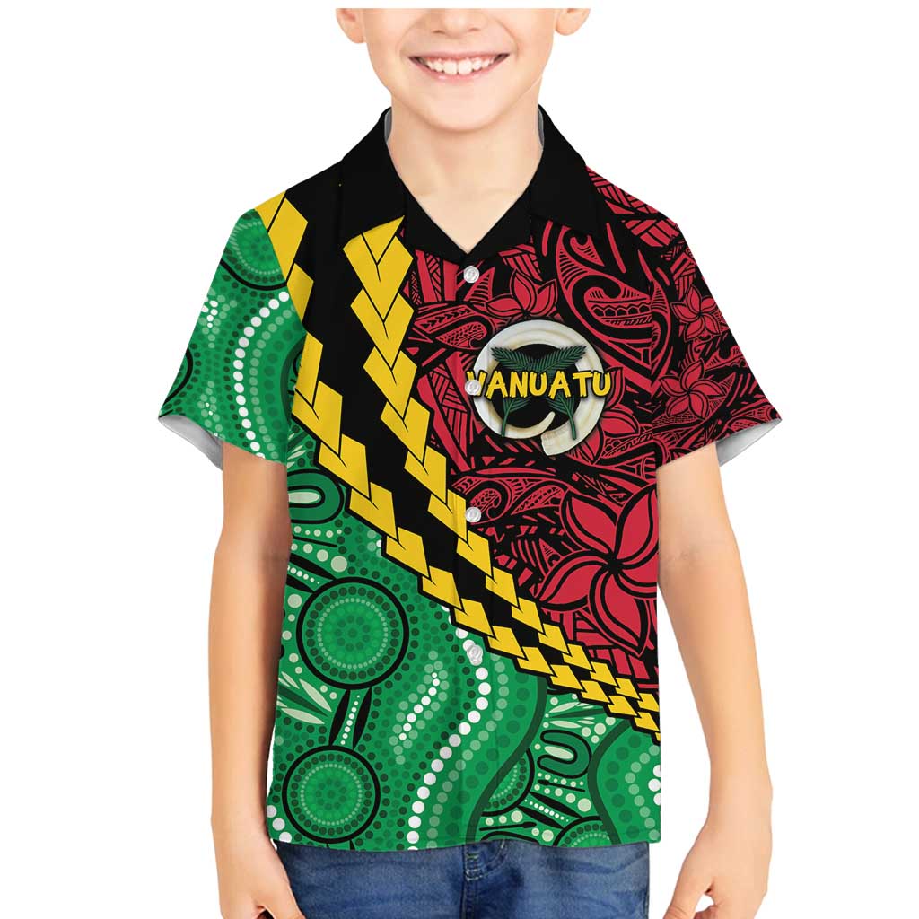 Vanuatu Personalized Tribal Family Matching Mermaid Dress and Hawaiian Shirt Aboriginal Inspired Mix Style LT7 Son's Shirt Colorful - Polynesian Pride