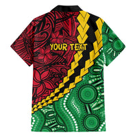 Vanuatu Personalized Tribal Family Matching Short Sleeve Bodycon Dress and Hawaiian Shirt Aboriginal Inspired Mix Style LT7 - Polynesian Pride