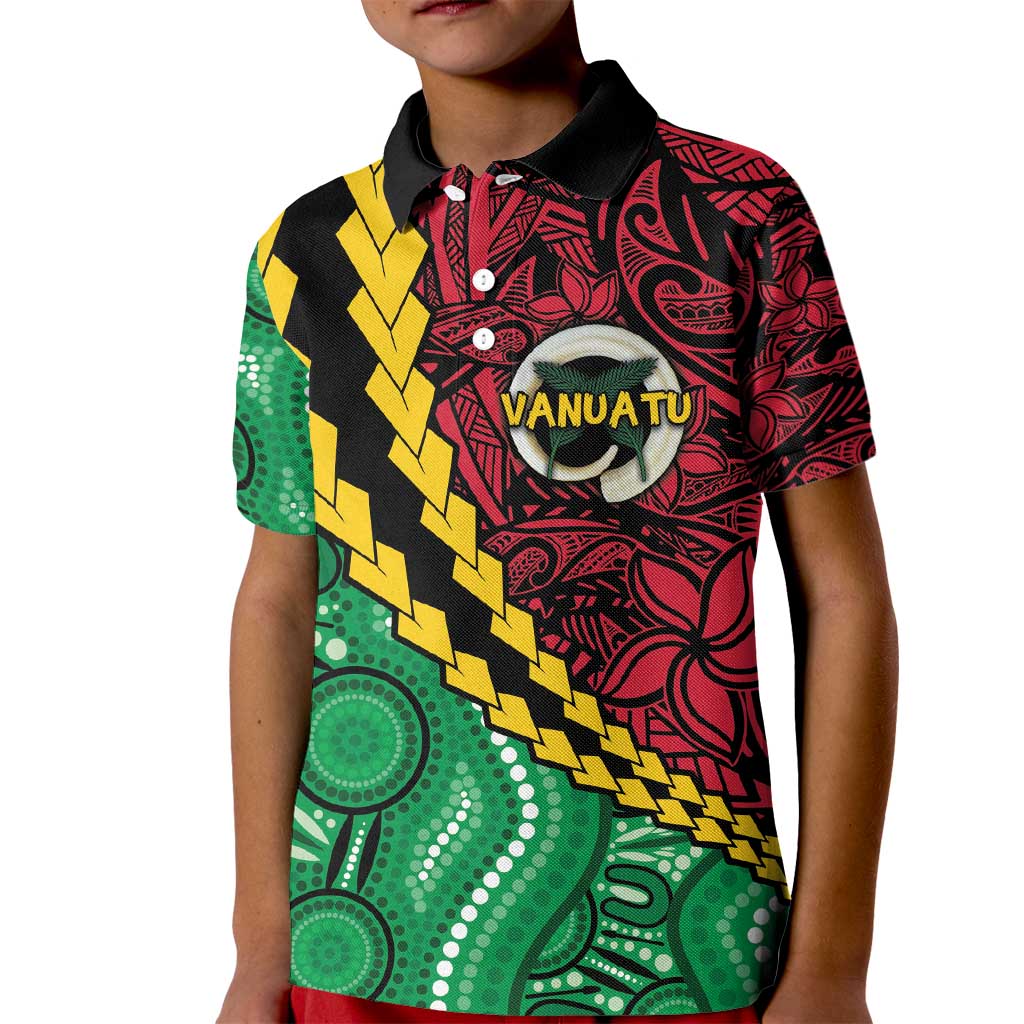 Vanuatu Personalized Tribal Kid Polo Shirt Aboriginal Inspired Mix Style LT7 Kid Colorful - Polynesian Pride
