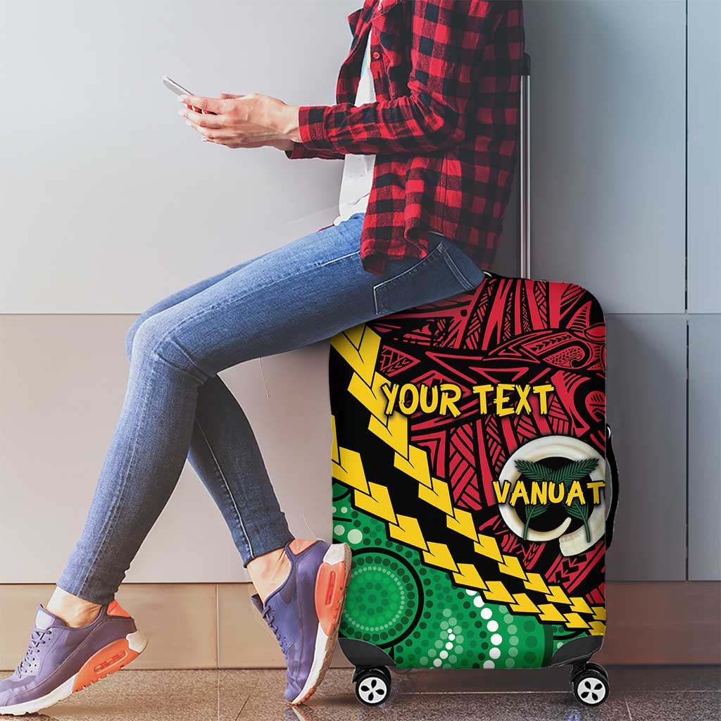 Vanuatu Personalized Tribal Luggage Cover Aboriginal Inspired Mix Style - Polynesian Pride