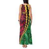 Vanuatu Personalized Tribal Tank Maxi Dress Aboriginal Inspired Mix Style LT7 - Polynesian Pride