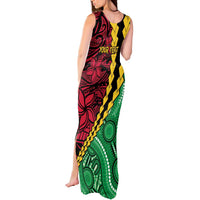 Vanuatu Personalized Tribal Tank Maxi Dress Aboriginal Inspired Mix Style LT7 - Polynesian Pride